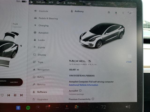 Photo 9 from auction – 2020 TESLA MODEL 3 with VIN 5YJ3E1EA9LF658055