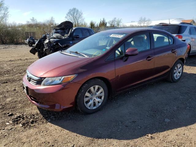 HONDA CIVIC LX 2012 with VIN 19XFB2F55CE043716 - Photo from auction