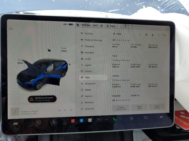 Photo 9 from auction – 2021 TESLA MODEL Y with VIN 5YJYGDEE9MF187790