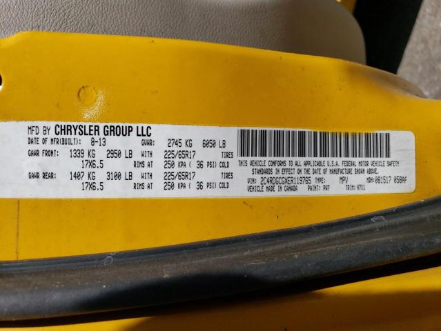 Photo 14 from auction – 2014 DODGE GRAND CARA with VIN 2C4RDGCGXER119765