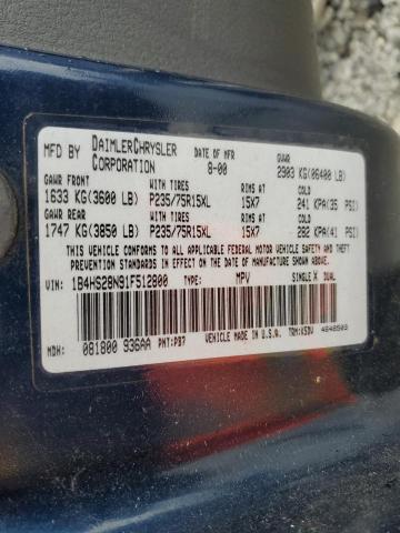 Photo 14 from auction – 2001 DODGE DURANGO with VIN 1B4HS28N91F512800