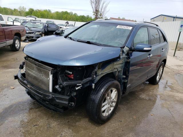 KIA SORENTO LX 2014 with VIN 5XYKTCA62EG474201 - Photo from auction