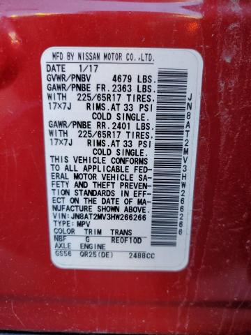 Photo 14 from auction – 2017 NISSAN ROGUE with VIN JN8AT2MV3HW266266