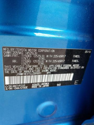 Photo 14 from auction – 2016 TOYOTA RAV4 XLE with VIN JTMWFREV1GJ089891