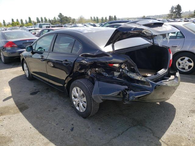 Photo 2 from auction – 2012 HONDA CIVIC LX with VIN 2HGFB2F53CH565413