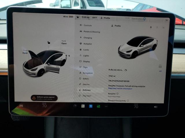 Photo 9 from auction – 2022 TESLA MODEL 3 with VIN 5YJ3E1EA2NF186199