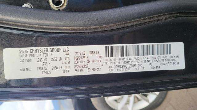 Photo 10 from auction – 2013 DODGE JOURNEY SX with VIN 3C4PDCBG7DT636857
