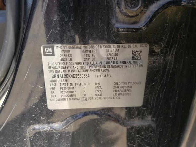 Photo 14 from auction – 2012 CHEVROLET CAPTIVA SP with VIN 3GNAL2EK4CS580634