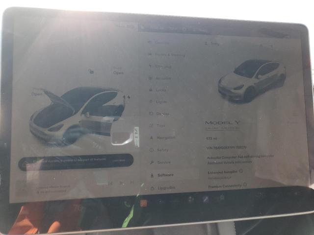 Photo 9 from auction – 2023 TESLA MODEL Y with VIN 7SAYGDEF1PF758270