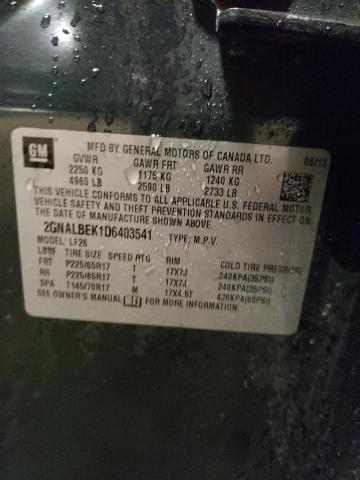 Photo 14 from auction – 2013 CHEVROLET EQUINOX LS with VIN 2GNALBEK1D6403541