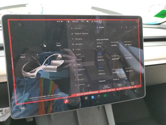 Photo 9 from auction – 2022 TESLA MODEL 3 with VIN 5YJ3E1EB6NF190345
