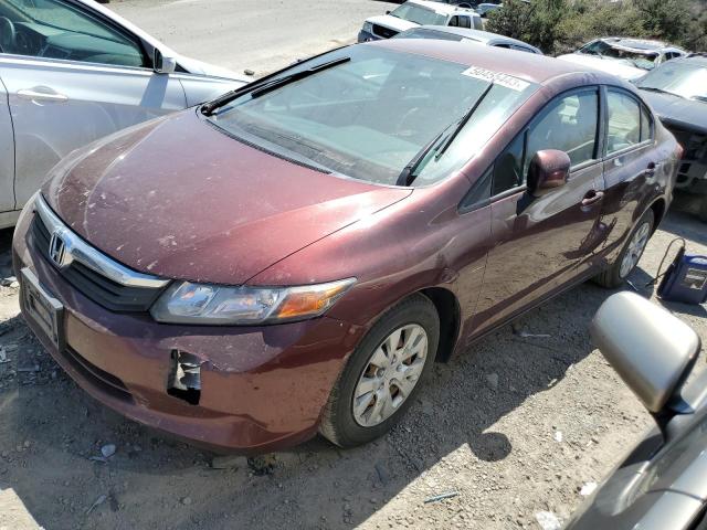 HONDA CIVIC LX 2012 with VIN JHMFB2F5XCS000923 - Photo from auction