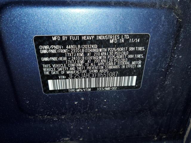 Photo 14 from auction – 2015 SUBARU FORESTER 2 with VIN JF2SJAHCXFH551087