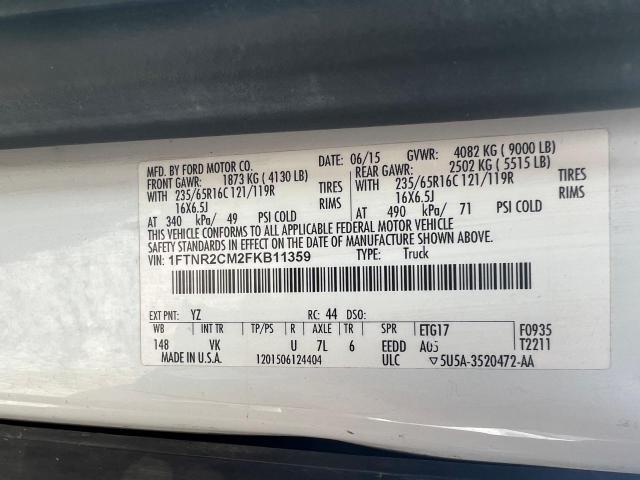 Photo 10 from auction – 2015 FORD TRANSIT T- with VIN 1FTNR2CM2FKB11359