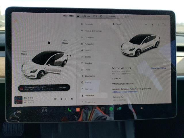 Photo 9 from auction – 2021 TESLA MODEL 3 with VIN 5YJ3E1EB3MF936717