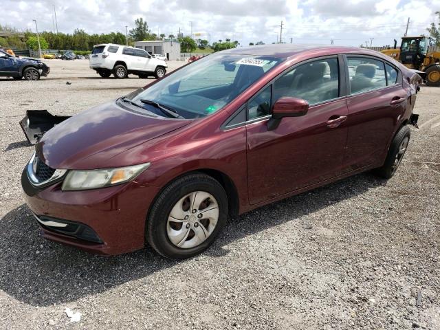 Photo 2 from auction – 2014 HONDA CIVIC LX with VIN 19XFB2F52EE001121
