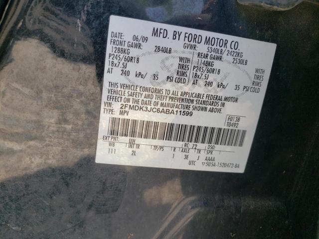 Photo 14 from auction – 2010 FORD EDGE SEL with VIN 2FMDK3JC6ABA11599