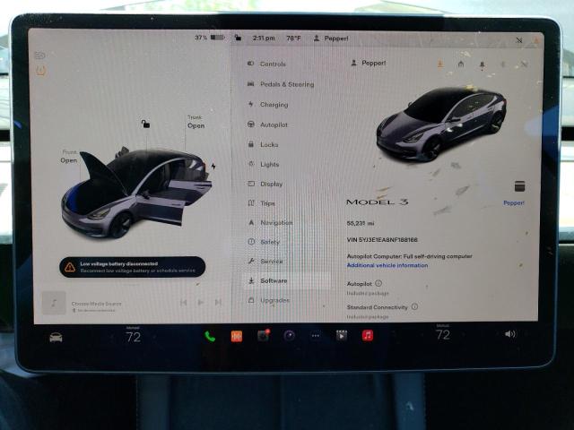 Photo 9 from auction – 2022 TESLA MODEL 3 with VIN 5YJ3E1EA8NF188166