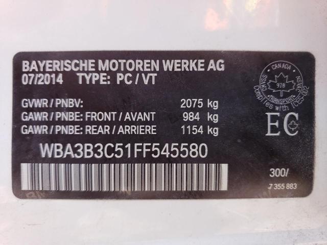 Photo 14 from auction – 2015 BMW 328 XI with VIN WBA3B3C51FF545580