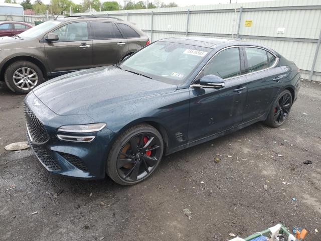 GENESIS G70 BASE 2022 with VIN KMTG54TEXNU085574 - Photo from auction