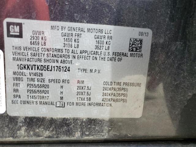 Photo 14 from auction – 2014 GMC ACADIA DEN with VIN 1GKKVTKD5EJ176124