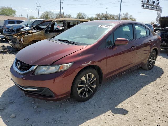 HONDA CIVIC EX 2014 with VIN 2HGFB2F88EH523610 - Photo from auction
