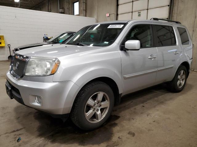 HONDA PILOT EX 2011 with VIN 5FNYF4H40BB056735 - Photo from auction