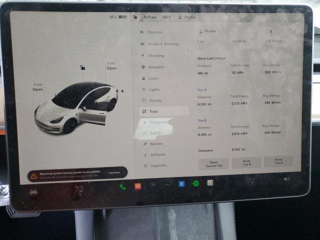 Photo 9 from auction – 2022 TESLA MODEL 3 with VIN 5YJ3E1EA7NF251242