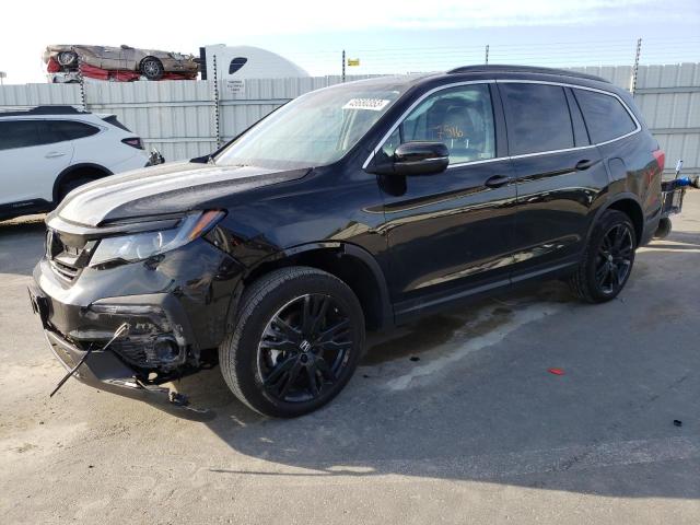 HONDA PILOT SE 2022 with VIN 5FNYF5H28NB003175 - Photo from auction