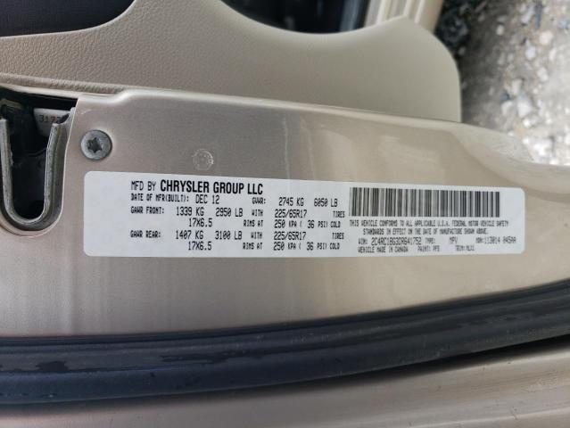 Photo 14 from auction – 2013 CHRYSLER TOWN & COU with VIN 2C4RC1BG3DR641752