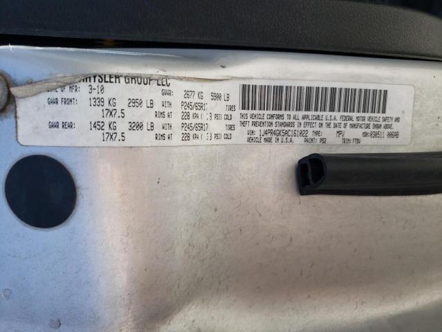 Photo 14 from auction – 2010 JEEP GRAND CHER with VIN 1J4PR4GK5AC161022