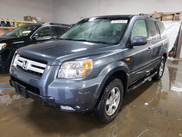 HONDA PILOT EX 2006 with VIN 5FNYF185X6B018992 - Photo from auction