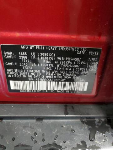 Снимка 14 от търг – 2014 SUBARU OUTBACK 2. с VIN 4S4BRBCC5E3230683