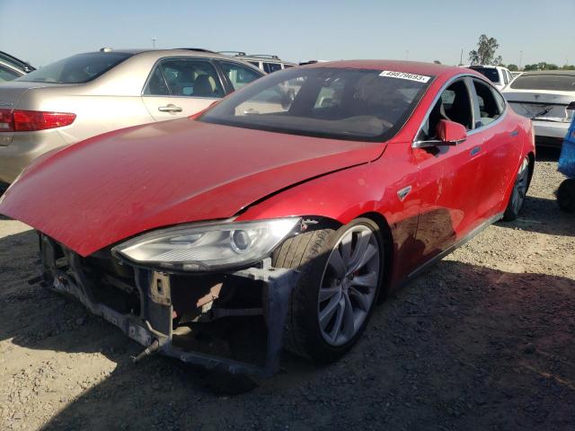 TESLA MODEL S 2014 with VIN 5YJSA1H24EFP68140 - Photo from auction