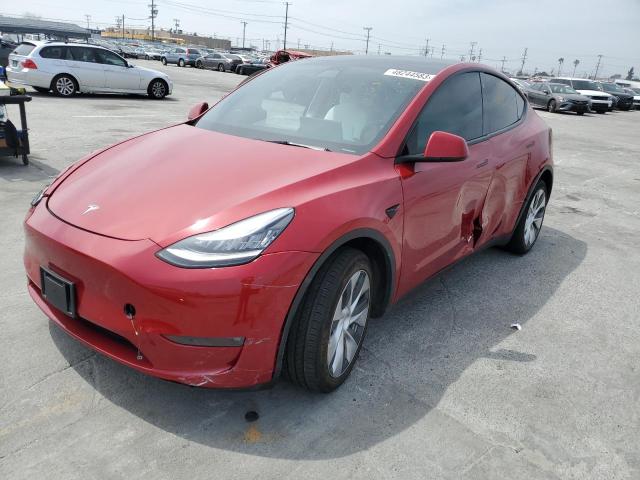 TESLA MODEL Y 2022 with VIN 7SAYGDEE8NF340700 - Photo from auction