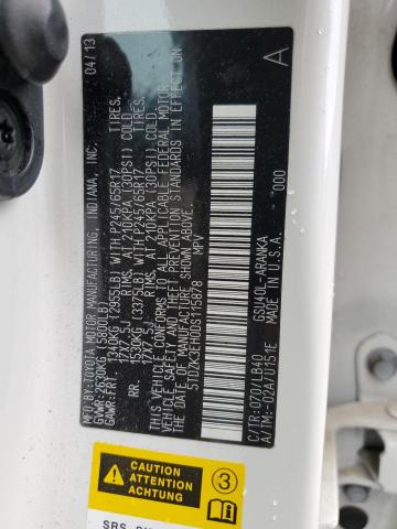Photo 14 from auction – 2013 TOYOTA HIGHLANDER with VIN 5TDZK3EH0DS115878