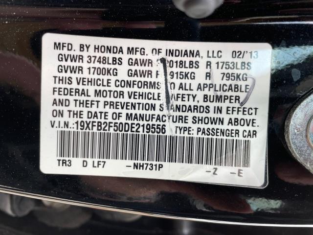 Photo 10 from auction – 2013 HONDA CIVIC LX with VIN 19XFB2F50DE219556