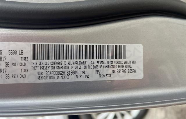 Photo 10 from auction – 2017 DODGE JOURNEY SX with VIN 3C4PDDBG2HT618004