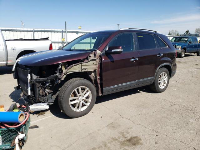 KIA SORENTO LX 2015 with VIN 5XYKT3A63FG623622 - Photo from auction