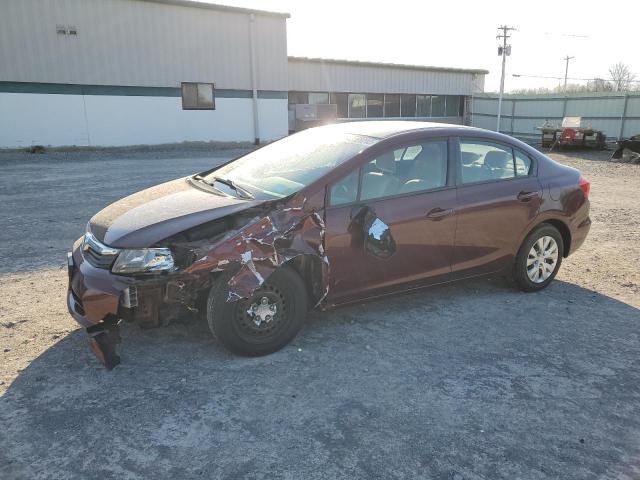 HONDA CIVIC LX 2012 with VIN 2HGFB2F52CH534752 - Photo from auction