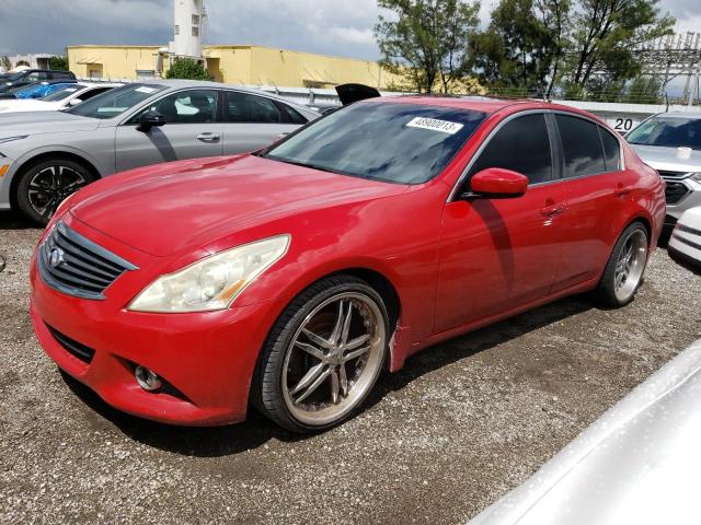 INFINITI G37 BASE 2013 with VIN JN1CV6AP1DM301178 - Photo from auction