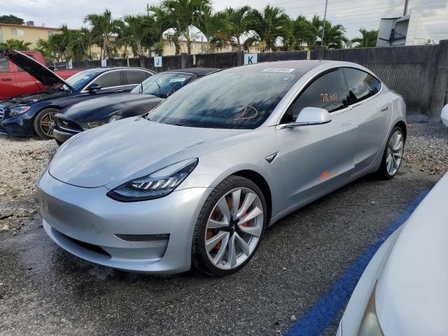 TESLA MODEL 3 2018 with VIN 5YJ3E1EB5JF083345 - Photo from auction
