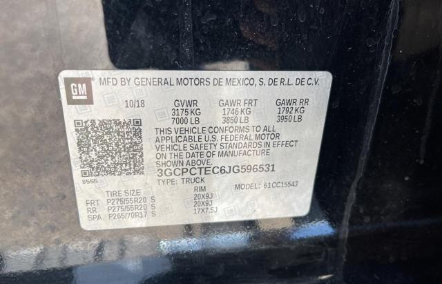 Photo 10 from auction – 2018 CHEVROLET SILVERADO with VIN 3GCPCTEC6JG596531