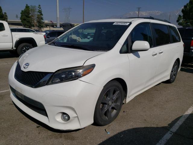 TOYOTA SIENNA SE 2016 with VIN 5TDXK3DC4GS744206 - Photo from auction