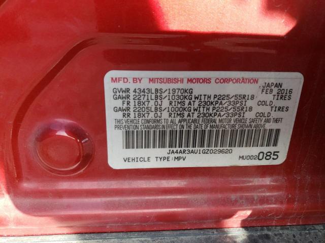Photo 14 from auction – 2016 MITSUBISHI OUTLANDER with VIN JA4AR3AU1GZ029620