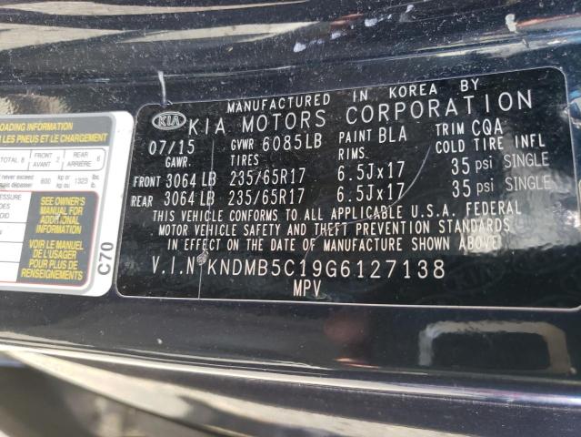 Photo 14 from auction – 2016 KIA SEDONA LX with VIN KNDMB5C19G6127138