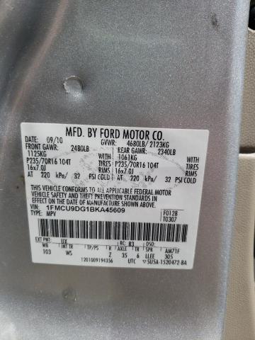 Photo 14 from auction – 2011 FORD ESCAPE XLT with VIN 1FMCU9DG1BKA45609