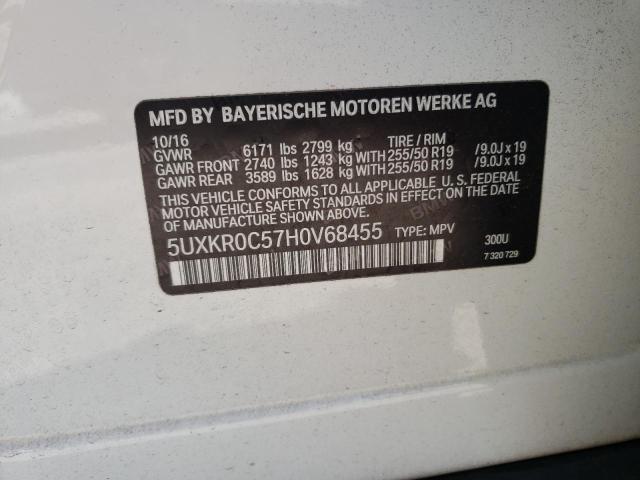Photo 14 from auction – 2017 BMW X5 XDRIVE3 with VIN 5UXKR0C57H0V68455