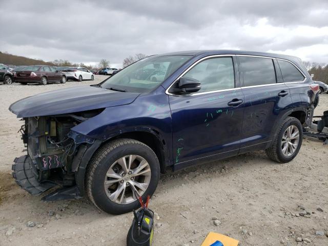 TOYOTA HIGHLANDER 2015 with VIN 5TDBKRFHXFS142818 - Photo from auction