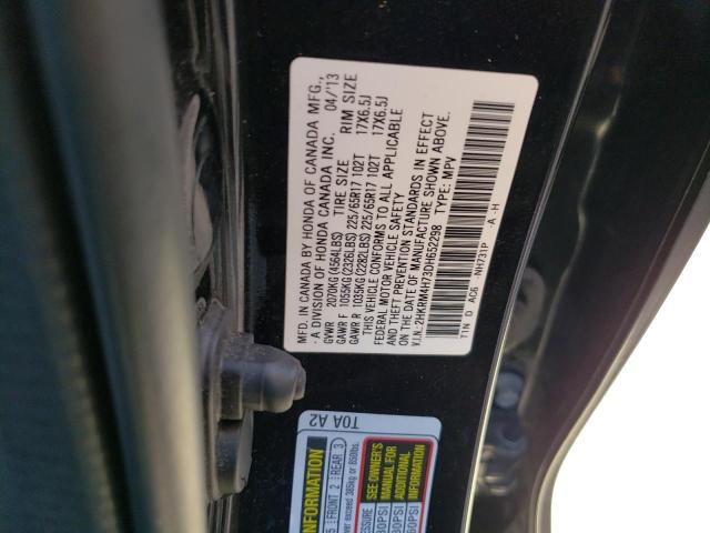 Photo 14 from auction – 2013 HONDA CR-V EXL with VIN 2HKRM4H73DH652298